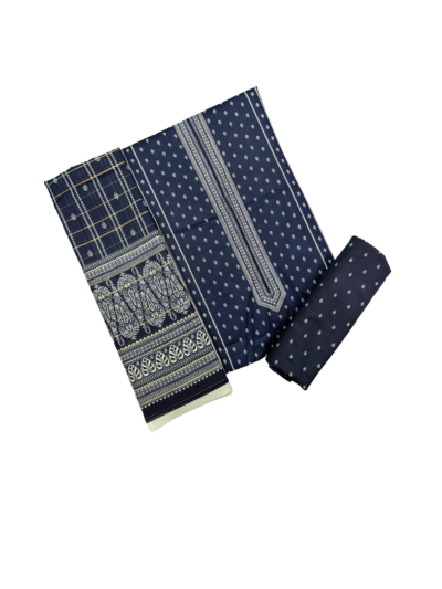 Sapphire Threads – 3PC Unstitched Lawn Suit